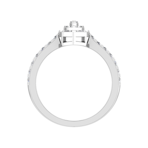 Joyería fina de Plata de Ley 925 Original VVS D Moissanite Marquise Cluster anillo de compromiso OCASIÓN DE BODA OEM ODM para mujeres - Product Image 4