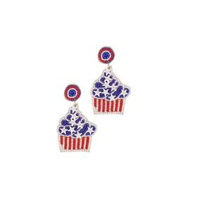 Bijoux de mode de luxe, boucles d'oreilles brodées en forme d'étoile, taille personnalisée et vente, boucles d'oreilles en perles personnalisées pour filles, femmes, cadeau - Product Image 5