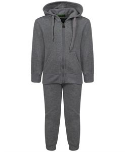 Survêtements à fermeture éclair intégrale survêtements à capuche et pantalons de survêtement amples en coton vierge de haute qualité personnalisés - Product Image 1