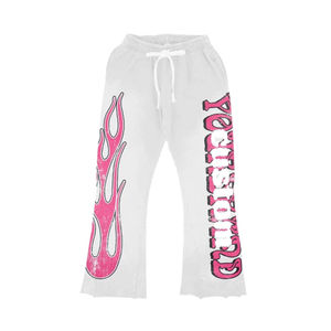 ชุดสเวตเตอร์ผ้าฝ้าย100% พิมพ์ลายสกรีนสำหรับผู้ชายกางเกงวิ่งแบบมีฮู้ดและชุดเสื้อผ้าแบบมีฮู้ดสำหรับผู้ชายขายส่งอัตรา - Product Image 5