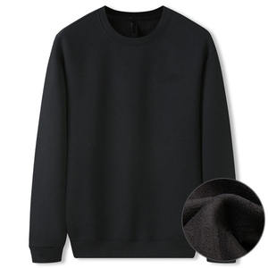 Sweats à capuche pour hommes à manches longues et à épaules tombantes de haute qualité OEM Logo personnalisé imprimé Pull à col rond surdimensionné Sweatshirts - Product Image 4