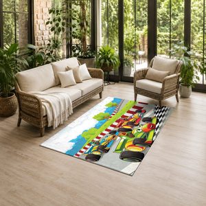 Tapis de salon en chenille antidérapant, beige et marron, style vintage, patchwork, imprimé numériquement, lavable en machine, vente en gros, modèle LXDP-0752 - Product Image 6