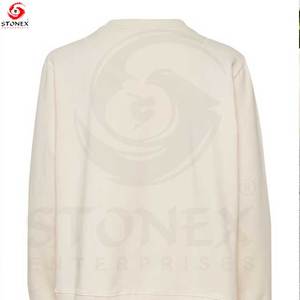 Pull d'hiver avec logo personnalisé pour femmes Sweat-shirt décontracté Impression graphique côtelée Conception doublée de toile Techniques lavées - Product Image 5