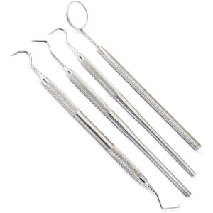 Kit de examen dental profesional 6 piezas de acero inoxidable Cuidado bucal Instrumentos dentales Instrumentos quirúrgicos - Product Image 1