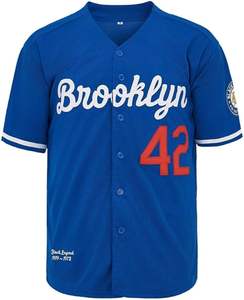 Maillots de baseball brodés Hip Hop pour hommes chemises à manches courtes maillot de baseball à boutons complets respirant fabriqué au Pakistan - Product Image 5