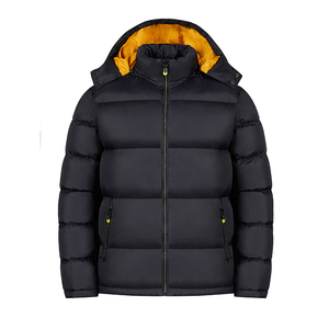 Veste bouffante en laine légère d'hiver pour hommes de haute qualité blouson bombardier à capuche et revers respirant 100% laine OEM vente en gros personnalisé - Product Image 1