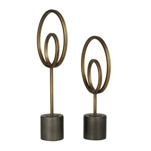 Nouvelle Arrivée Personnalisée 2 Pièces Sculpture En Métal Moderne De Table Décorative Home Office Hôtel Décoration Uzair Artisanat Fer - Product Image 6