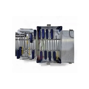 Juego de instrumentos ortopédicos para eliminación de cemento óseo con caja de acero inoxidable alemán de alta calidad aprobado por CE - Product Image 3