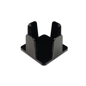 Porte-serviettes noir 20x20cm en polystyrène PS, 24 pièces, B2B - Product Image 1