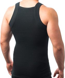 Fabricant sur mesure Chemise de fitness 100% coton vierge pour hommes Débardeurs débardeur de gym logo personnalisé de Bd - Product Image 3