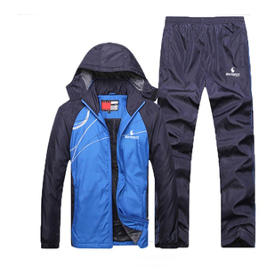 Autumn Breathable Lightweight Plus Size Men's Fleece <b>Tracksuits</b> Set Hoodie Pants Warm Casual Sportswear Sweat-Wicking Quick Dry - Product Image 6