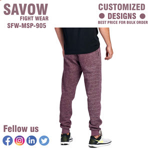 Pantalon fuselé en toile pour homme, taille élastique avec cordon de serrage, ourlet fendu sur le côté, léger, séchage rapide, décontracté, respirant, pour les voyages et le quotidien - Product Image 2