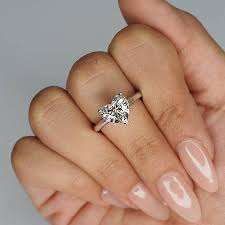 Diamant en forme de cœur cultivé en laboratoire certifié IGI, 1 à 5 carats, couleur D, clarté VVS VS, HPHT CVD - Product Image 4