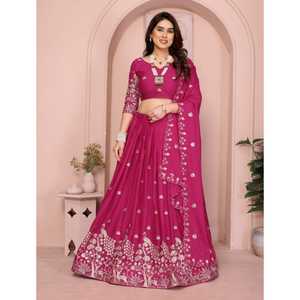 LANZAMIENTO NUEVO NAVRATRI ESPECIAL LEHENGA CHOLI CON DUPATTA TELA STAR GEORGETTE CON BORDADO TRABAJO - Product Image 1