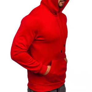 Running Wear High Quality Custom Oversized Hoodie Training Wear Cotton <b>Pullover</b> <b>Men</b> Red Hoodies - Product Image 3