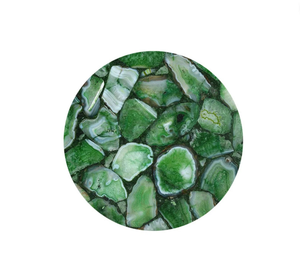 Sello de Ágata Pulida Artesanal, Decoración de Hogar de Lujo, Modelo de Flor Religiosa, Patrón de Resina, Color Personalizado, Alta Calidad, para Mesa - Product Image 1