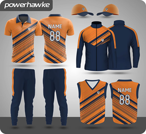 Jersey y pantalones de cuello de conjunto completo de uniforme de cricket con logotipo de nombre de equipo personalizado y uniforme de ropa deportiva de tamaño - Product Image 3