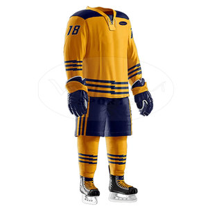Dernière conception d'uniforme de hockey sur glace de haute qualité Nouvelle arrivée uniforme de hockey sur glace en polyester - Product Image 4