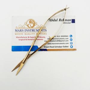 Précision Ressort Micro Ciseaux Droite Manucure Cuticules Pointe Pointue Écologique Durable Personnalisable En Acier Inoxydable - Product Image 5