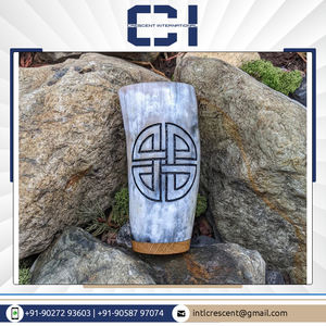 Taza de cerámica de cuerno vikingo personalizable de calidad excepcional, última llegada en stock para fiestas y servir cerveza a granel - Product Image 6