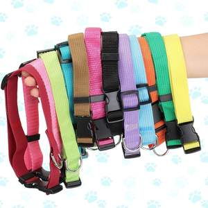 Surtido de lindos colores Múltiples hebillas de plástico ajustables a granel Nylon Neopreno Collares para perros Fluo con broche de seguridad para hombre y mujer - Product Image 4