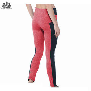 Custom Mid Waist Solid Yoga <b>Leggings</b> Women Eco-Friendly 2025 Sportswear <b>Slim</b> Fit Elastic Waist Gym Workout Pants - Product Image 3