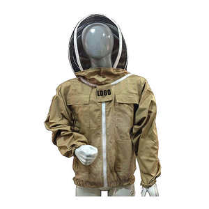 Chaqueta de Apicultura Color Caqui Resistente a Picaduras con Cremallera Frontal, Múltiples Bolsillos, Ventilada y Resistente, Proveedor Mayorista de Equipo de Trabajo para Colmenas - Product Image 2