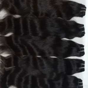 FACTORY MADE CURLY HAIR WITH BEST QUALITY of HUMAN HAIR REMY HAIR WITH NO SHEDDING - Product Image 4