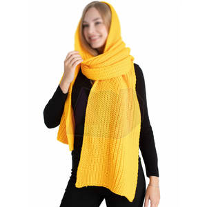 Écharpes modernes en tricot pour femmes, longues, 100% laine, légères, confortables, respirantes, adaptées aux voyages d'hiver, à porter au quotidien - Product Image 4