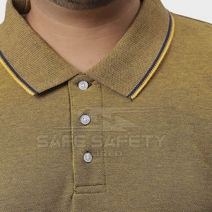 เสื้อยืดโปโลผ้า100% ถักไซส์พิเศษดีไซน์เนอร์สำหรับผู้ชาย - Product Image 5