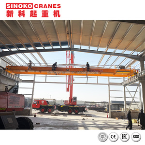 Grúa puente eléctrica de doble viga de 10,5 toneladas con suministro de barras colectoras sin costuras y polipasto de cable - Product Image 1