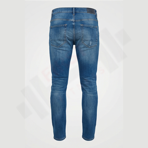 Jeans en denim droit à coupe régulière, lavage vintage personnalisé, grande taille, prêt à expédier, vente en gros de mode 2025, approvisionnement en vrac - Product Image 2