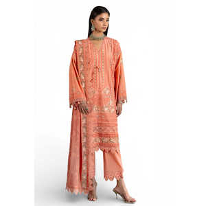 ชุดสูทผ้าลอนปักลาย 3 ชิ้นสำหรับผู้หญิง พร้อมผ้าคลุมไหล่ชีฟองปักลาย รุ่น PM-62030 - Product Image 6