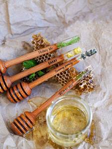 Accaia ช้อนกระบวยน้ำผึ้งไม้อะคาเซีย10มล. มีด้ามจับอะคริลิคช้อนสำหรับเป็นของขวัญ - Product Image 2