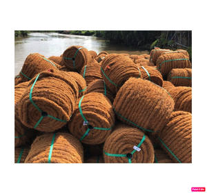 Corde en fibre de coco brute écologique en gros, fibre de coco naturelle, haute finesse, longueur personnalisable, utilisée pour la fabrication de tapis en fibre de coco, Vietnam - Product Image 2