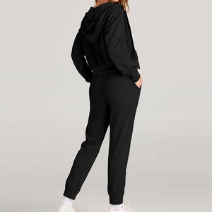 Conjunto de Sudadera con capucha corta para mujer de calidad superior, Tops cortos cómodos, estilo informal de invierno, gran oferta, traje corto con capucha - Product Image 3