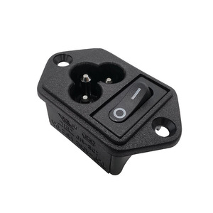 24*31มม. AC 3-Hole Plum Blossom Power <span class=keywords><strong>Socket</strong></span> 2-in-1 AC <span class=keywords><strong>SOCKET</strong></span> พร้อมสวิตช์และรูยึด - Product Image 3