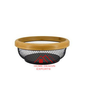 Panier métallique en fer plaqué or pour fruits et légumes Décoration de table décorative Meilleure vente Décoration intérieure - Product Image 6