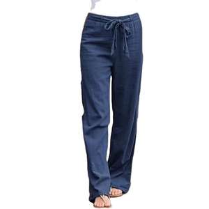 Top Quality Hot Sale Super <b>Soft</b> Wide Leg Pants <b>Women</b> Loose Palazzo Leg Pants <b>Women's</b> Trousers Wide Leg High Waist Stylish Pants - Product Image 5