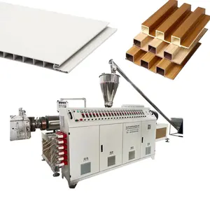 WPC PE Decking PVC WPC Wood Funiture Wall Panel Ceiling Floor Panel Board Plastic Profile Extrusion Line