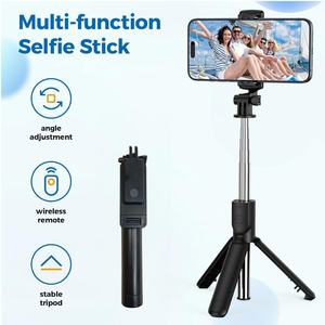 Mini palo de selfie retráctil portátil con control remoto para teléfonos celulares - Product Image 4