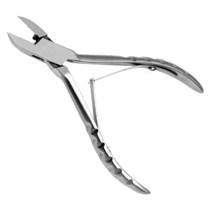 Precio al por mayor, manicura clásica, pedicura, punta de flecha, cortador de uñas, 12cm, doble resorte, cortes en el mango, punta redonda personalizada - Product Image 6