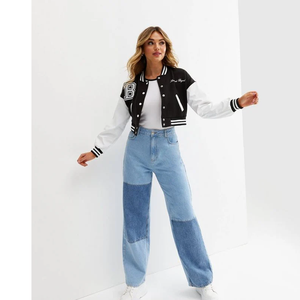 เสื้อแจ็กเก็ตเบสบอลผ้าวูลพิมพ์โลโก้ได้ตามต้องการของวิทยาลัยเสื้อแจ็คเก็ตหนังสำหรับฤดูหนาวขนาดใหญ่พิเศษ - Product Image 4