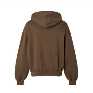 Luxe 100% français Terry lourd surdimensionné manteau d'hiver sweat à capuche personnalisé avec Logo brodé produit en coton en gros - Product Image 2