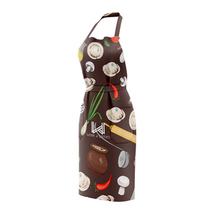 High Quality Soft Cotton Chef <b>Cooking</b> Bib <b>Apron</b> Fashionable Reusable Sleeveless Kitchen Washable Daily Use Custom Logo - Product Image 5