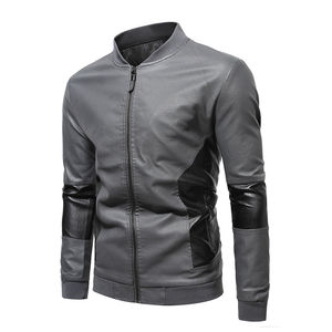 Chaqueta Bomber de Cuero para Hombre al por Mayor, Transpirable, Ecológica, Impermeable, Resistente al Viento, de Alta Calidad, Precio Bajo, Lona - Product Image 2