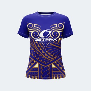 Camisetas de Manga Corta con Diseño Tribal para Mujer, Cuello Redondo, Corte Regular, Secado Rápido, Color Personalizado, Estilo Casual y Urbano - Product Image 6