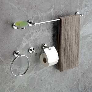 5-Piece Chrome <b>Bathroom</b> <b>Accessory</b> <b>Set</b> - Product Image 2