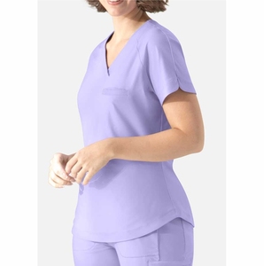 Ensembles d'uniformes de gommage col montant à manches courtes 2 pièces uniformes médicaux d'hôpital col en V ensembles d'uniformes d'infirmière médicale - Product Image 4