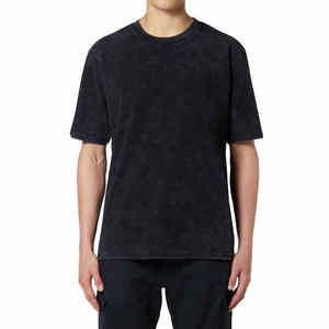 Camisetas Ligeras Lavadas al Ácido al por Mayor para Hombre, Tops Lisos Extra Grandes, Fabricantes de Ropa para Hombre, Camisetas Deportivas - Product Image 1